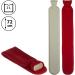 2L Tube Hot Water Bottle with Soft Cover - Grey & Red - Extra Long 72cm for Neck & Shoulders - Buy Online on GoSupps.com