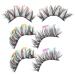 FOMIYES 3 Pairs Fake Eyelashes Halloween Decor False Lashes False Eyelashes Fake Lashes Makeup Accessories Makeup Supplies Wispy Eyelashes Women Eyelashes Slim Chemical Fiber Extend