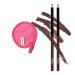 Lip Liner Pencil Brandy Wine | Bundled with Westlake Art Makeup Cleansing Cloth - Creamy Long-Lasting Enriched with Vitamins E & C Waterproof Formula Lip Pencils for Women Pack of 2