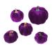 DECHOUS 5pcs Flannel Foam Pumpkin Small Artificial Lifelike Pumpkins Fall Party Decorations Faux Pumpkin Halloween False Pumpkin Halloween Jack o Pumpkin Fall Pumpkin Crafts Autumn Purple Purple 14X12.5X12.5CM