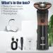 Sejoy Electric Shavers for Men - Rechargeable Self-Sharpening IPX6 Quick Release Blade Long Life Twilight Orange - International Shipping Available - Buy Online on GoSupps.com