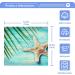 SUABO Soft Cotton Bath Washcloths Set | Starfish Palm Tree Design | Absorbent & Quick Drying | 6-Pack - Buy Online on GoSupps.com