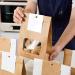 Set Of 50 Convenient Paper Bags For Bread Clear Window Cookie Packaging Bag Practical Food Package Bag For Parties Yellow - Buy Online on GoSupps.com