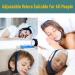 Adjustable Anti Snoring Chin Strap with 4 Nose Clips - Effective Snoring Solution in Blue and Black - Buy Online on GoSupps.com