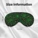 Shop Green Bright Web Spiders Sleep Mask - Adjustable Double-Sided Soft Eye Covers for Perfect Shading & Reduced Eye Edema - International Shipping Available - Buy Online on GoSupps.com