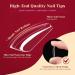 Shop Rosalind Ballerina Gel Nail Tips - 264 Clear Acrylic Full Cover Coffin Nails - 12 Sizes for DIY Nail Art with Case - Buy Online on GoSupps.com