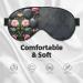 Buy Spa Stone & Rose Flowers Print Double-Sided Eye Mask - Soft Light Blocking for Better Sleep Quality | International Shipping Available - Buy Online on GoSupps.com