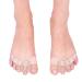 1 pair of gel toe spreader easy-to-carry toe spacers ties small toe pillows for men and women easy to wear in shoes