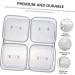 Alipis 1 Set Four Grid Fruit Plate Decor Platter Tray Food Tray Caviar Snack Holder Vegetable Biscuit Box Grey 21X21X8CM - Buy Online on GoSupps.com