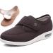 DITESABE Women's Edema Diabetic Shoes Lightweight Breathable Adjustable Closure Walking Sneakers with Air Cushion and Breathable Mesh for Elderly Swollen Feet Plantar Fasciitis