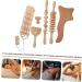 Plafope 5-St Massage Device Beech Wood Cat Ears Foot & Body Massage Tools Gua Sha Ridge Facial Tools & Leg Roller Scratching Stick Shop Now for Global Shipping! - Buy Online on GoSupps.com