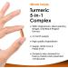 Turmeric 5-in-1 Complex - 5000mg Turmeric Capsules High Strength Enriched with Magnesium & Glucosamine Sulphate - Added Ginger Capsules + Black Pepper Curcumin Supplement - Vegan Supplement - Buy Online on GoSupps.com