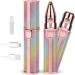 Facial Hair Remover for Women 2 in 1 Eyebrow Trimmer Lady Shavers for Women Facial Epilator Shavers for Women Eyebrow Epilator Upper Lip Hair Remover Nose Trimmer Ladies for Body Lips Nose Ear Face