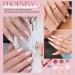 Phoenixy Poly Nail Gel Set - Complete 48W UV Lamp 8 Colors DIY Red Elegant Starter Kit with Base & Top Coat - Buy Online on GoSupps.com