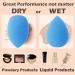 TCPENG Makeup Sponge for Blending Liquid Foundation Cream & Powder - Easy to Clean Super Soft & Non Latex Beauty Blender Concealer Applicator (3 Pack Blue) - Buy Online on GoSupps.com