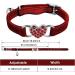 Cobee Bling Heart Cat Neck Band with Bell - Adjustable Rhinestone Pet Collar for Small Cats & Dogs - Safe & Stylish (Red) - Buy Online on GoSupps.com