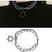 Oralgo Double-Lying Star-Trailer Bracelet | Modern Adjustable Stainless Steel Wrist Jewelry for Parties | Stylish Pendant Bangle - Buy Online on GoSupps.com