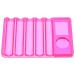 Homoyoyo Palette de Maquillage Rose Fuchsia 5 Compartiments Porte-pinceaux pour Nail Art et Palette de M lange Vernis Ongles Accessoire Professionnel pour Salon de Manucure Rangement