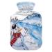 Snowman Winter Christmas Heat bottle with reference heat bottles for pain relief heat bottle water bag Warming water bed Warmer for children adults 2l