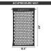 Acupressure Mat for Muscle Relaxation and Pain Relief - Black Color - Buy Online on GoSupps.com