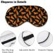 Doodle Pizza Sleep Mask for Women | Adjustable Eye Shades with Elastic Strap Perfect for Travel & Sleep - Buy Online on GoSupps.com