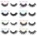 40 Pairs 3D Natural False Mink Eyelashes Bulk - 15-20mm Long Fluffy Volume Dramatic - 8 Styles Fake Eyelashes Pack - Wholesale Reusable Makeup Lashes by Yawamica C- Flipped - Buy Online on GoSupps.com