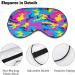 Premium Neon Camouflage Sleep Mask for Women - Adjustable Eye Shades with Elastic Strap | International Shipping Available - Buy Online on GoSupps.com