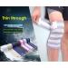 Elastic Breathable Knee Compression Bandage Wrap Support | Knee Brace for Men & Women - Ideal for Bodybuilding Weightlifting & Crossfit (White/Rose - Buy Online on GoSupps.com