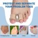 BIGGCOOL Bunion Corrector Toe Separators for Overlapping Toes - 2 Loops Toe Spacers for Women and Men (2 PCS Toe Corrector + 4 PCS Shims) - Buy Online on GoSupps.com