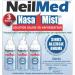 NeilMed NasaMist Saline Spray 177mL. All Natural pH Balanced & Buffered Solution - Soothe Moisturize and Cleanse Using Specially Designed tip. Contains 3 canisters - Buy Online on GoSupps.com