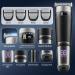 Bwaliffury Professional Hair Trimmer Beard Trimmer Hair Trimmer Nose Hair Trimmer 2 in 1 Men's Hair Trimmer Men's T-shaped Trimmer USB Rechargeable Waterproof LED Display (Black) - Buy Online on GoSupps.com
