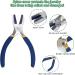 AngleKai 6 IN 1 Jewelry Making Nylon Pliers Set - Blue Nylon Jaw Flat Nose, Loop, and Bail Making Pliers for DIY Jewelry Crafting - Buy Online on GoSupps.com