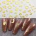 30 Sheets Gold Nail Art Stickers - 3D Self-Adhesive Stars & Hearts for Nail Design - Aurora Line & Moon Decals for Women & Girls - Buy Online on GoSupps.com