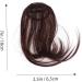 NUSITOU Piece Air Fringe Bangs Wispy Fringe Bangs Clip on Bangs Brown Clip in Hair Extensions Real Human Hair Wispy Bangs Wig Bangs Hair Clip Ponytail Miss Artificial Hair Accessories 18.00X6.50X0.50CM Brown - Buy Online on GoSupps.com