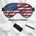 American Flag Eye Mask | Soft Adjustable Sleep Mask for Men & Women | Comfortable Nighttime Eye Covers - Buy Online on GoSupps.com