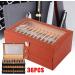 Pen Display case 3-Layer Fountain Pen Display Box 36 Slot Pen Storage Box PU Leather Glass Cover Modern Fashion Fountain Pen Collection Box Display Gifts Available in Two Options (Color : 36 Slot 36 Slot Orange - Buy Online on GoSupps.com