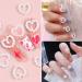WLLHYF 480 Pcs 3D Nail Charms Assorted Colorful Multi Shapes Pearl Charms Heart Flower Bow Star Mixed Applique Cute Hollow Beads Manicure Decoration for Nail Art DIY Crafts Jewelry Accessories - Buy Online on GoSupps.com