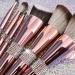 Rose Gold Snow Fox Makeup Brush Set | 12 Soft Eye Shadow Brushes | 20cm | Perfect for Flawless Makeup Application - Buy Online on GoSupps.com