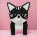 Mijoma Cat-Shaped Wooden Glasses Holder | Trendy Decorative Storage for Home & Travel | 15x10 cm Fastener - Buy Online on GoSupps.com