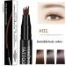 Jextou Four Forked Eyebrow cil | 3D Four-Fork Eyebrow Makeup - Natural-Looking Waterproof Eyebrow Makeup Supplies for Dating Parties and Daily Use A: Coffee Brown - Buy Online on GoSupps.com
