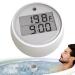 Floating pool thermometers-floating pool temperature display portable bathing thermometer floating thermometer timer digital water thermometer |Floating pool temperature sensor for swimming and standard