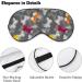 Colorful Butterflies Sleep Mask | Adjustable Eye Cover for Sleeping | Blocks Light for Night Travel Nap - Men and Women - Buy Online on GoSupps.com