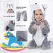 Doladola Unisex Baby Hooded Grey Husky Romper | Infant Jumpsuit Pajama 3-6 Months - Buy Online on GoSupps.com