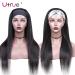 Utrue Hair 18 Inch Headband Wig - Brazilian Virgin Human Hair Straight Style - 130% Density - Easy to Wear - Pack of 1 - Buy Online on GoSupps.com