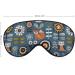 LynaRei Scandinavian Folk Art Woodland Animals Sleep Mask - Elastic Blackout Eye Mask for Full Night's Sleep and Travel - Style-1 - Buy Online on GoSupps.com