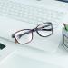 2 Pack Pink+Floral Blue Light Blocking Glasses for Women/Men - Anti Eyestrain & Glare, Computer/TV Reading, Stylish Square Frame - Buy Online on GoSupps.com