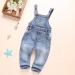 KIDSCOOL SPACE Baby & Little Boys/Girls Water Washed Ripped Denim Overalls 3-4 Years Light Blue - Buy Online on GoSupps.com