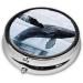 Killer Whale Round Pill Box | 3 Compartment Portable Travel Medicine Organizer | Mini Decorative Pocket Purse for Vitamins & Tablets - Buy Online on GoSupps.com
