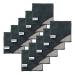 Kochblume 1-5-10er Set / Microfasertuch Putztuch 18 x 18 cm (10er Set anthrazit-grau) 10er Set Anthrazit-grau