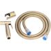 Hand Bidet Set - Stainless Steel Bidet Sprayer with Adjustable Water Pressure | Portable Space-Saving Design | Easy Installation - Gold Finish - Buy Online on GoSupps.com